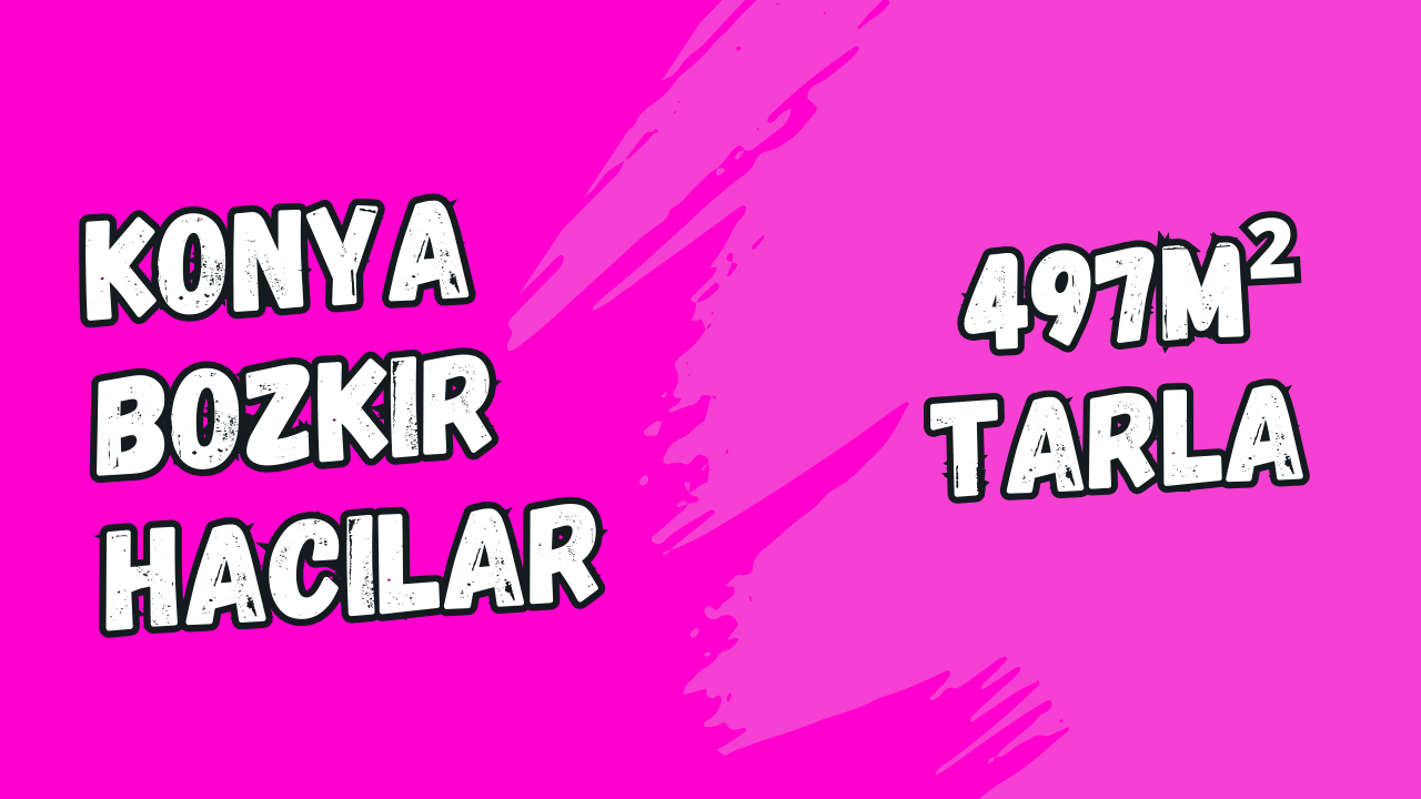 KONYA BOZKIR HACILAR KÖYÜNDE 497M² TARLAMIZ SATILIKTIR. - KONYA BOZKIR fotoğraf 9